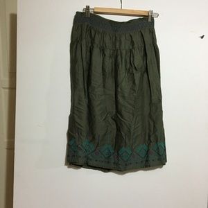 Old navy skirt with embroidered hemline